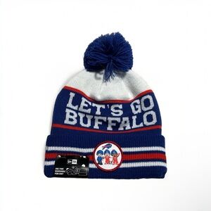 Buffalo Bills New Era 2022 NFL ‘Let’s Go Buffalo’ Pom Knit Hat - Little People